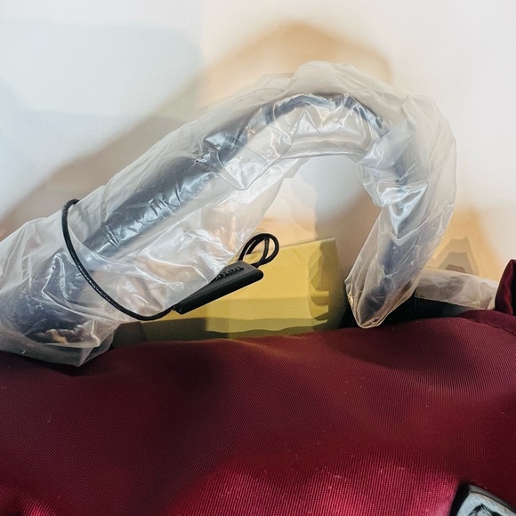 BURBERRY MEDIUM LOGO PRINT NYLON BURGUNDY RUCKSACK BACKPACK NEW WITH TAGS - Picture 8 of 17